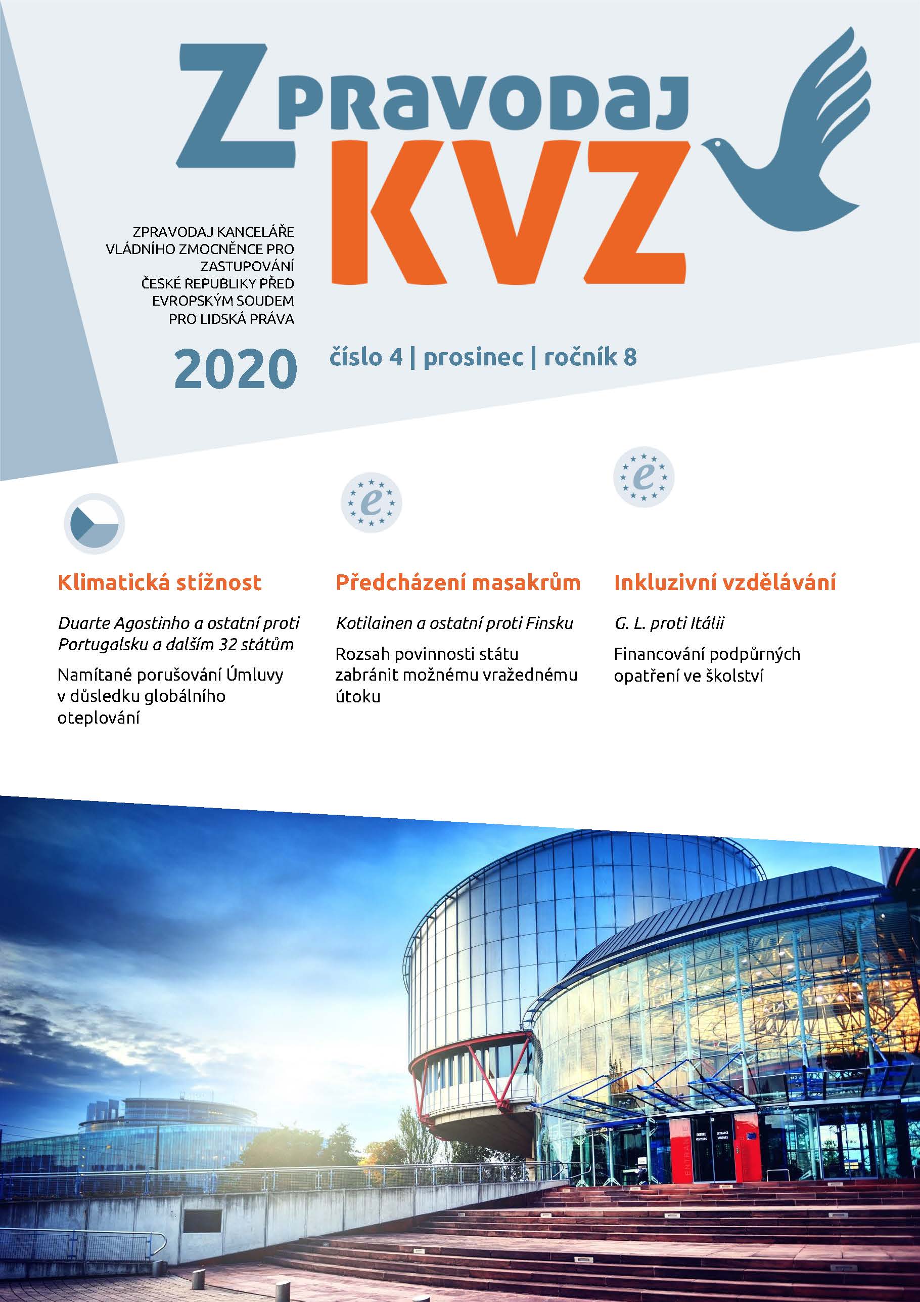 Titulní strana Zpravodaje KVZ 04 2020