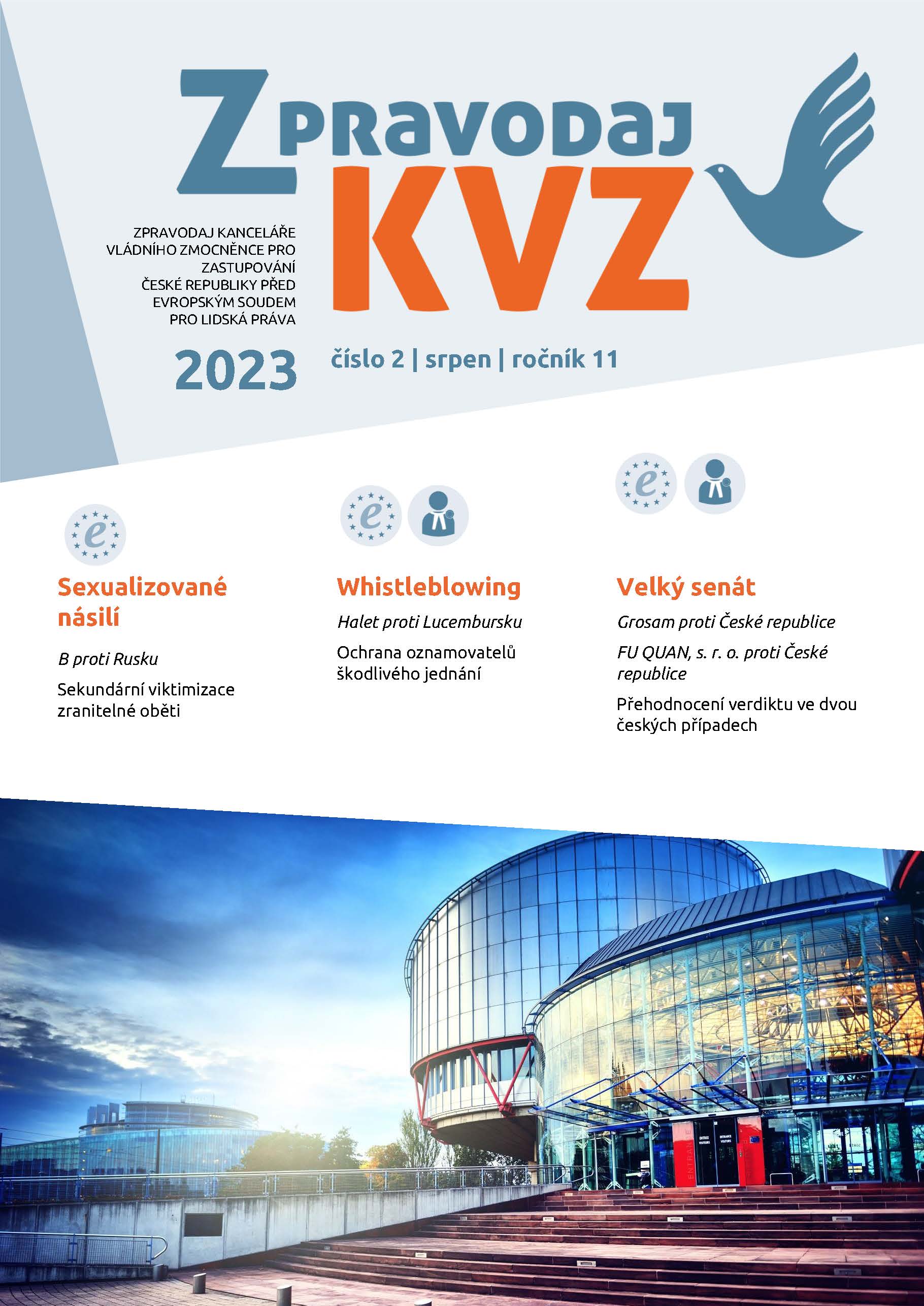 Titulní strana Zpravodaje KVZ 02 2023
