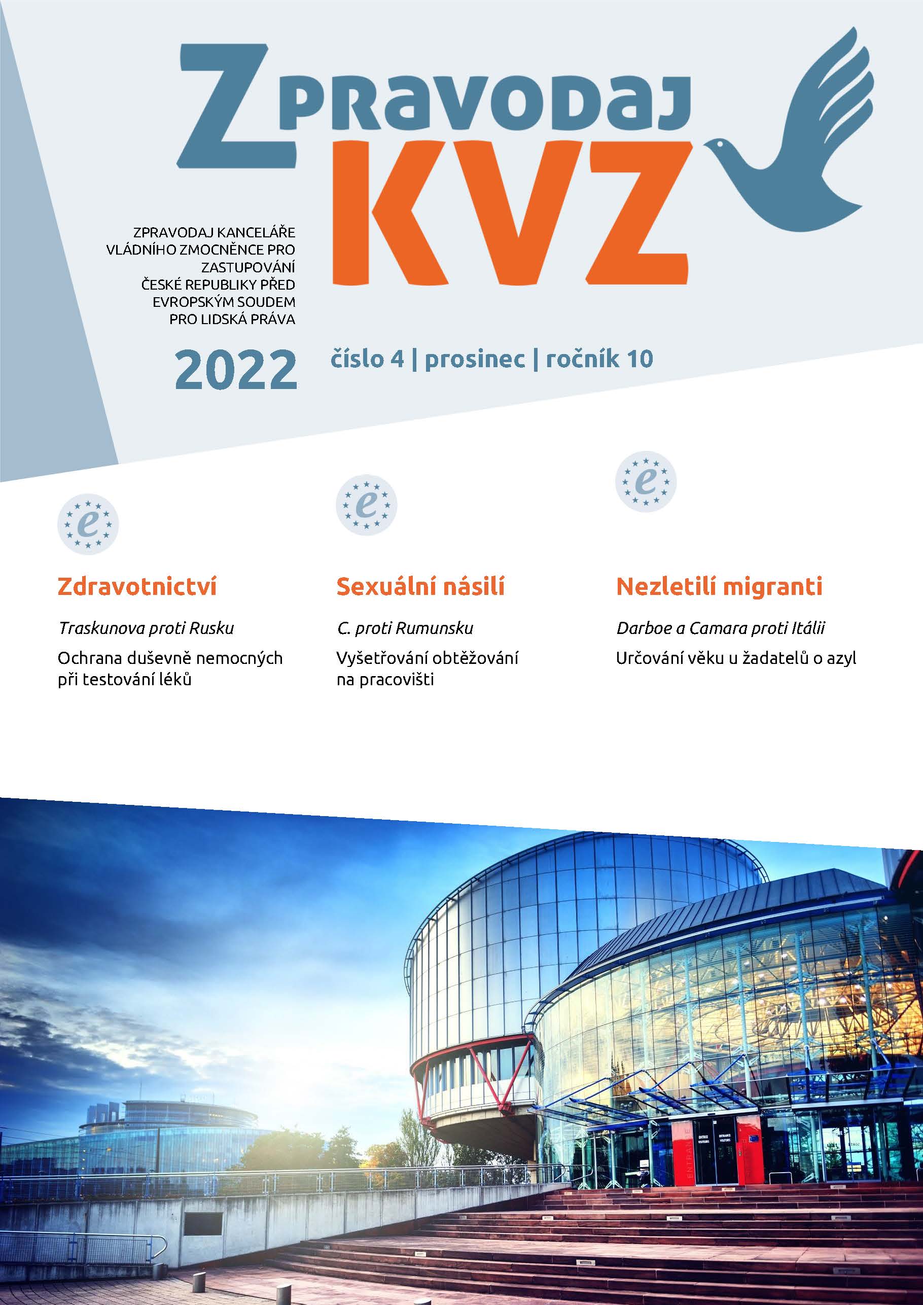 Titulní strana Zpravodaje KVZ 04 2022